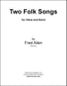 Two Folk Songs For Band And Oboe